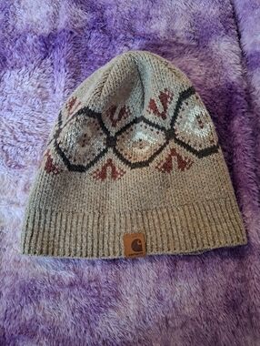 Carhartt Beanie Hat with Pattern OS Women Or Men